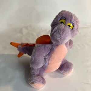 Vintage 1982 Figment  Plush 7" Purple Dragon Walt Disney World Epcot Disneyland